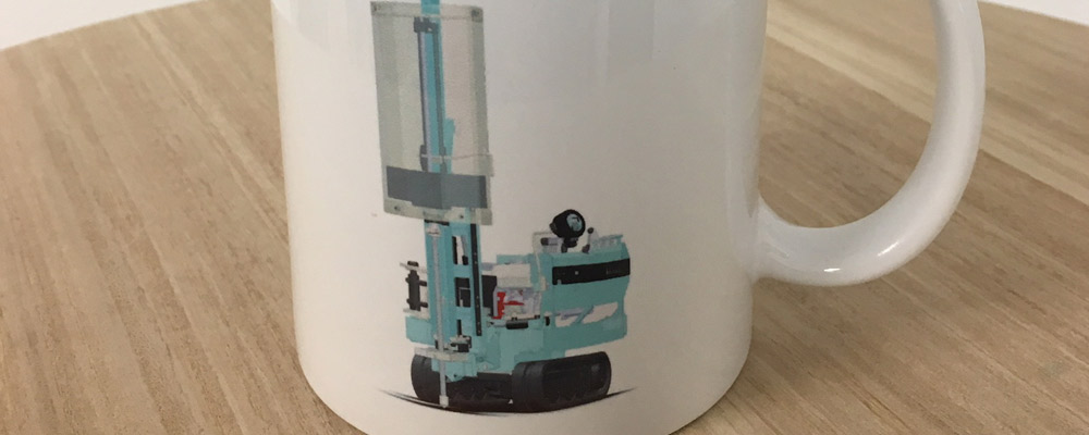 Zoom sur le mug personnalisé